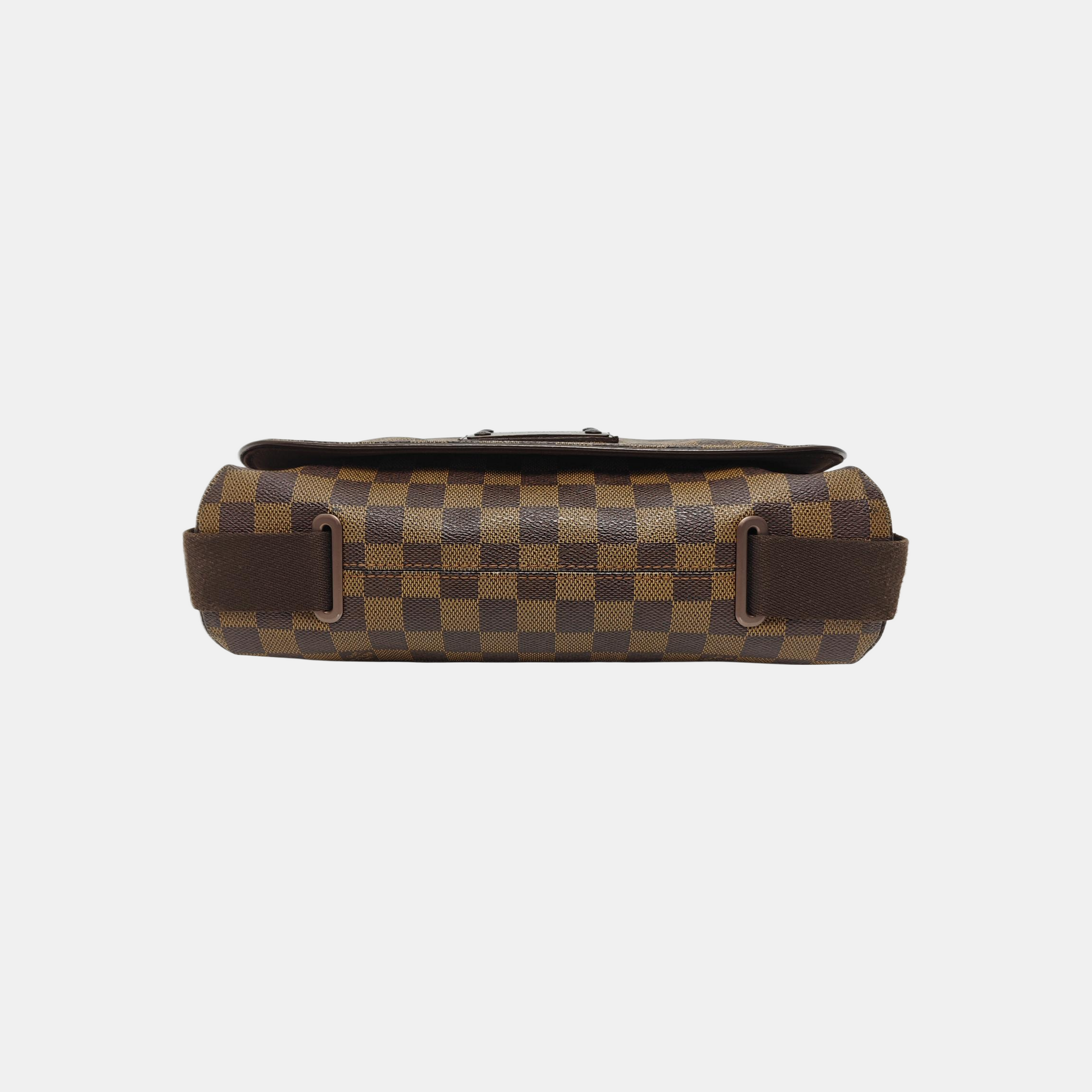 DISTRICT MM Damier Ebene Coated Canvas Brown
