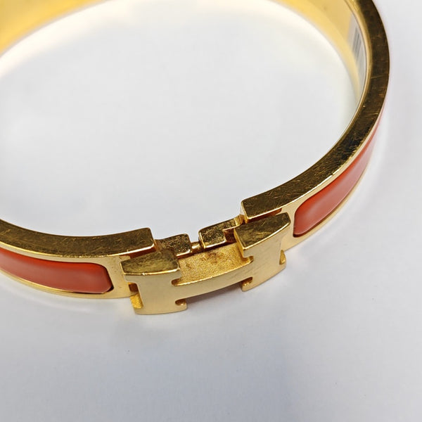 Clic H Metal Gold Bangle