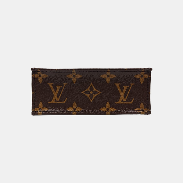 SAC PLAT Mini Monogram Coated Canvas Brown