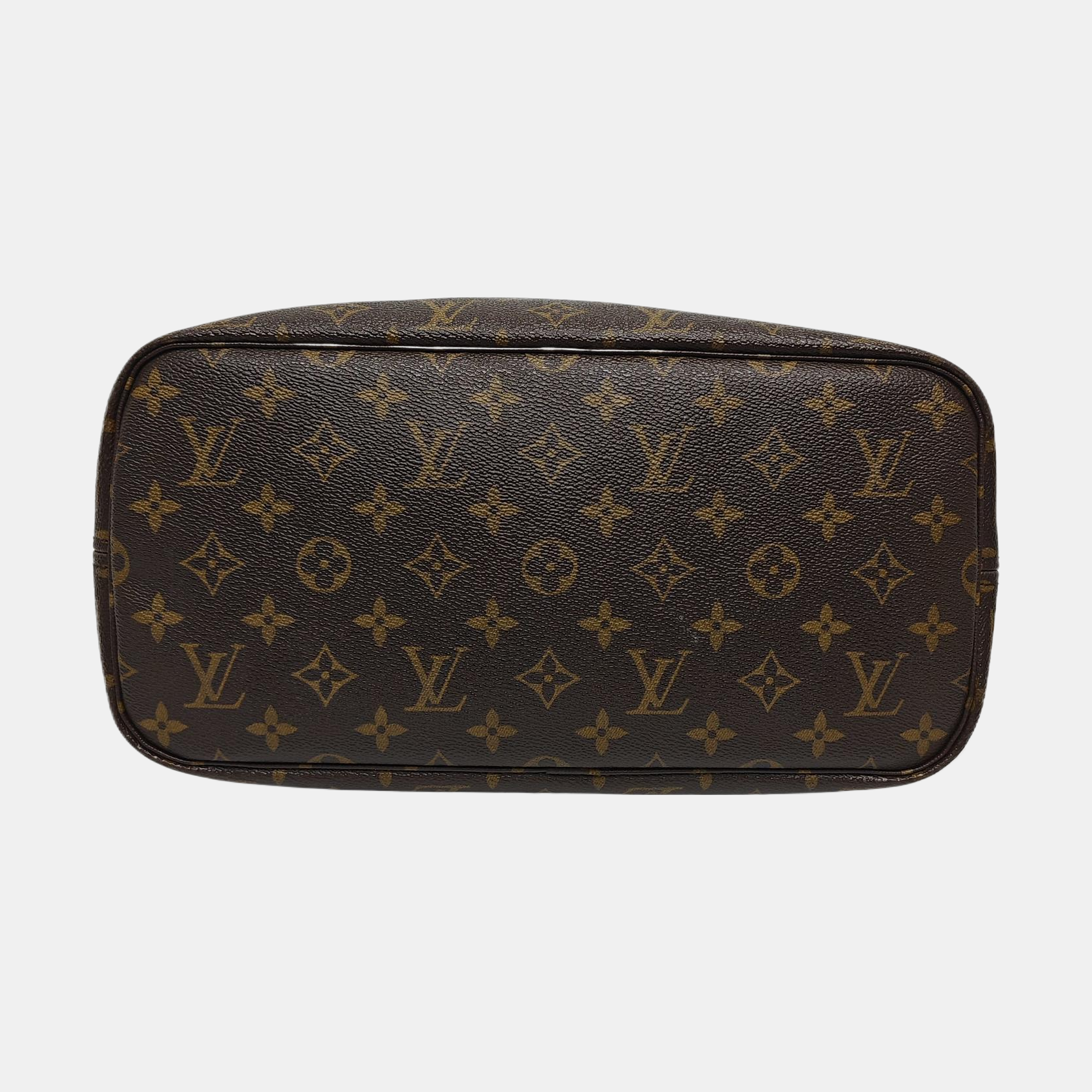 NEVERFULL MM Monogram Coated Canvas Brown