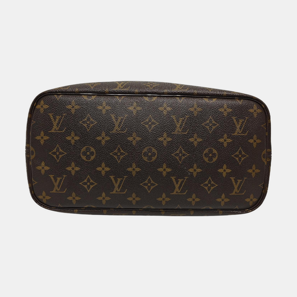 NEVERFULL MM Monogram Coated Canvas Brown