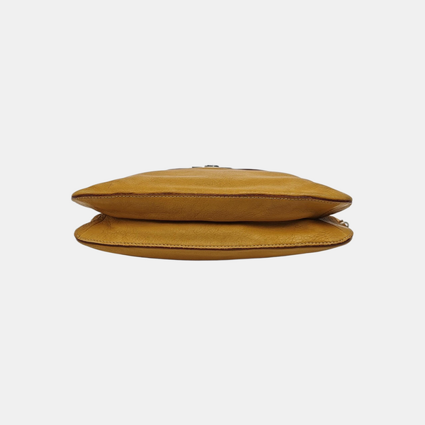 Calfskin Top Handle Bag Yellow