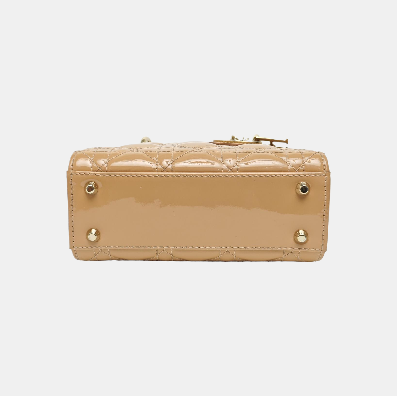 Lady Dior Mini Cannage Patent Leather Pink