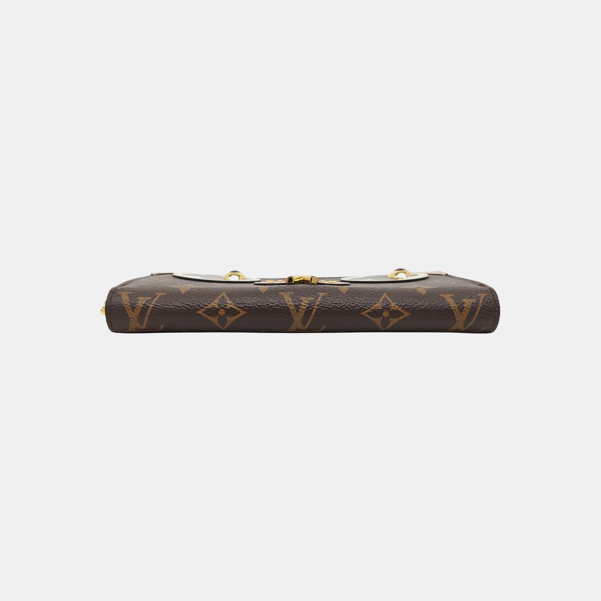 ZIPPY Monogram Coated Canvas Brown Wallet