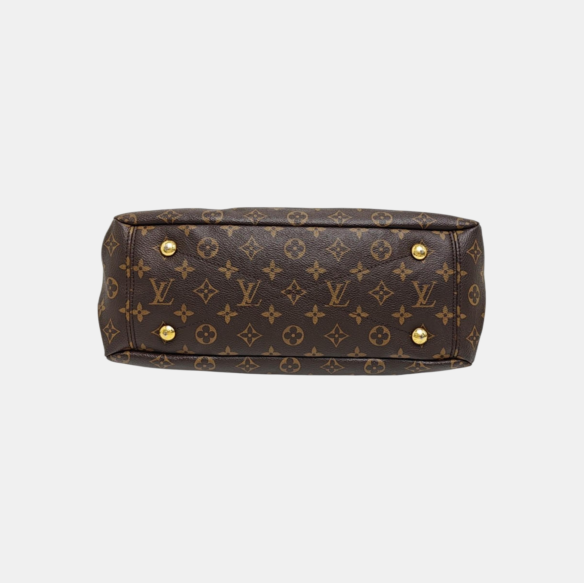 PALLAS MM Monogram Coated Canvas Brown