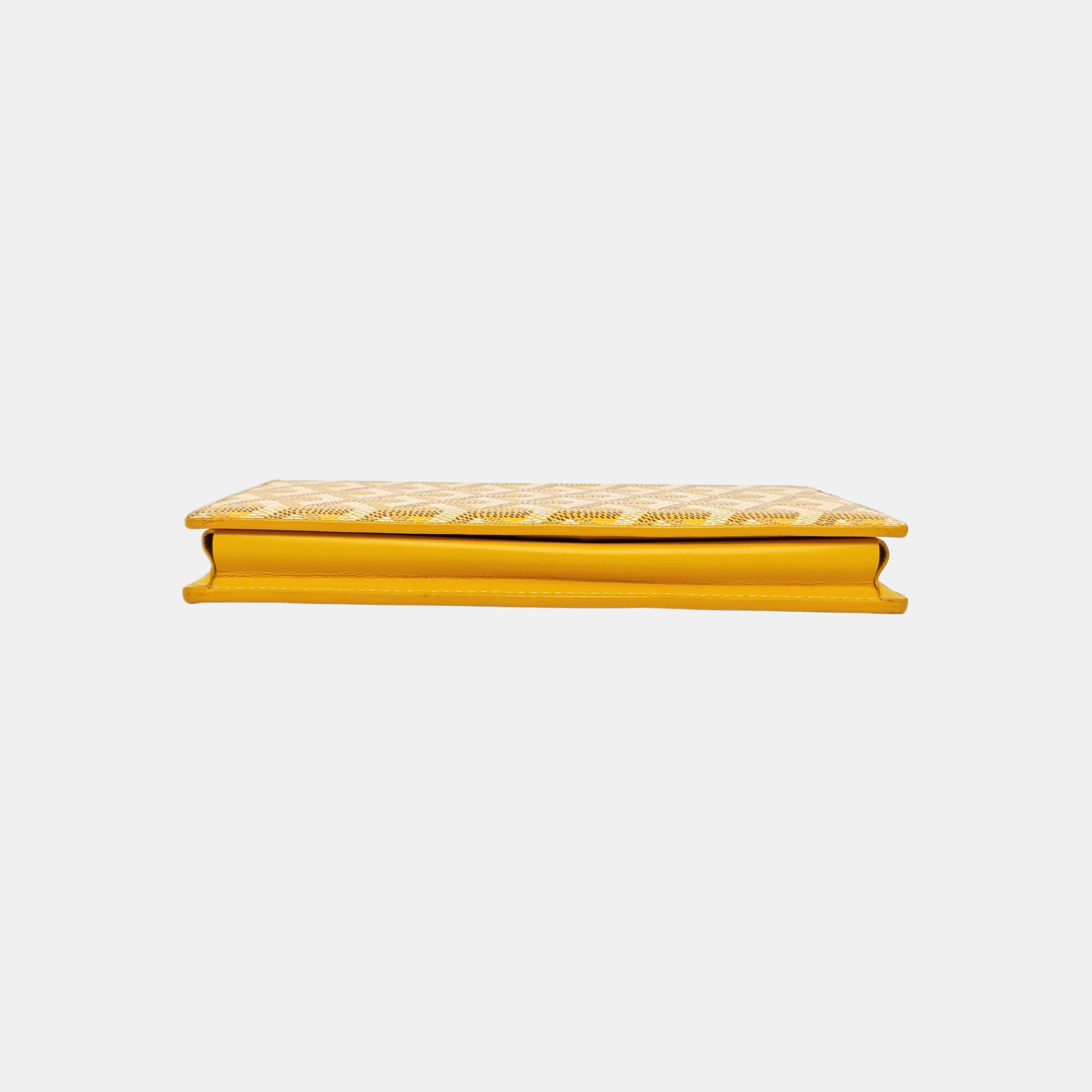 Coated Canvas Wallet Yellow