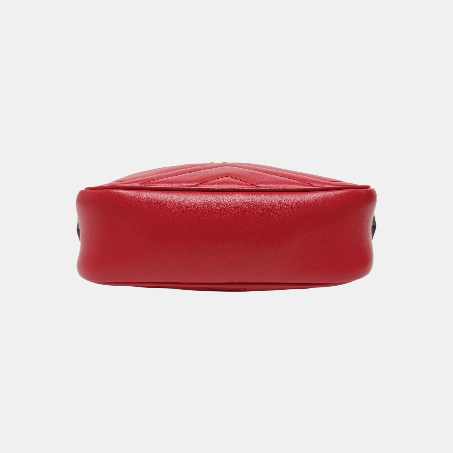 GG Marmont Super Mini Quilted Calfskin Red