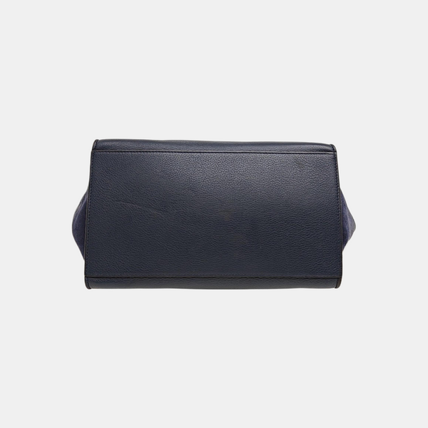 TRAPEZE Medium Calfskin Blue