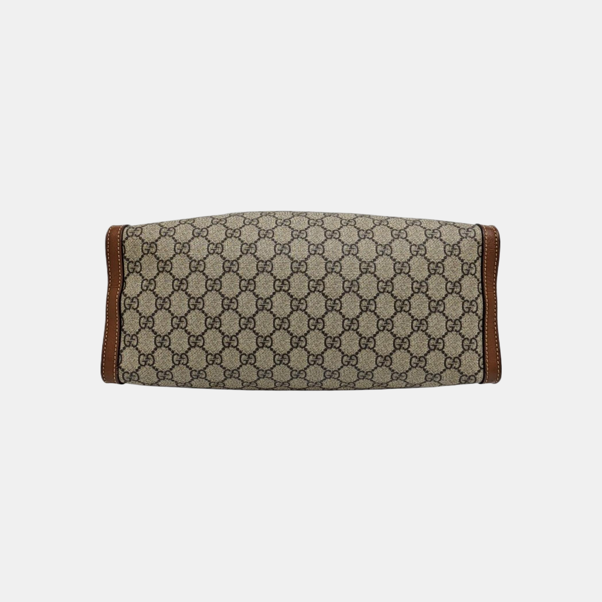 Padlock Medium Monogram Coated Canvas Beige