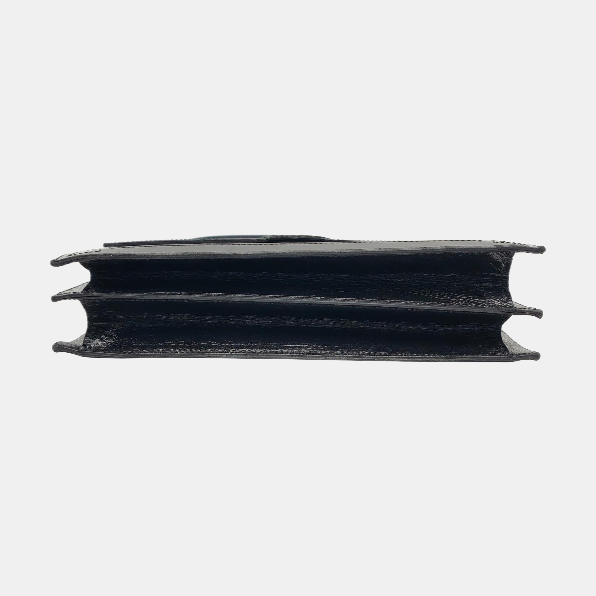 Calfskin Shoulder Bag Black