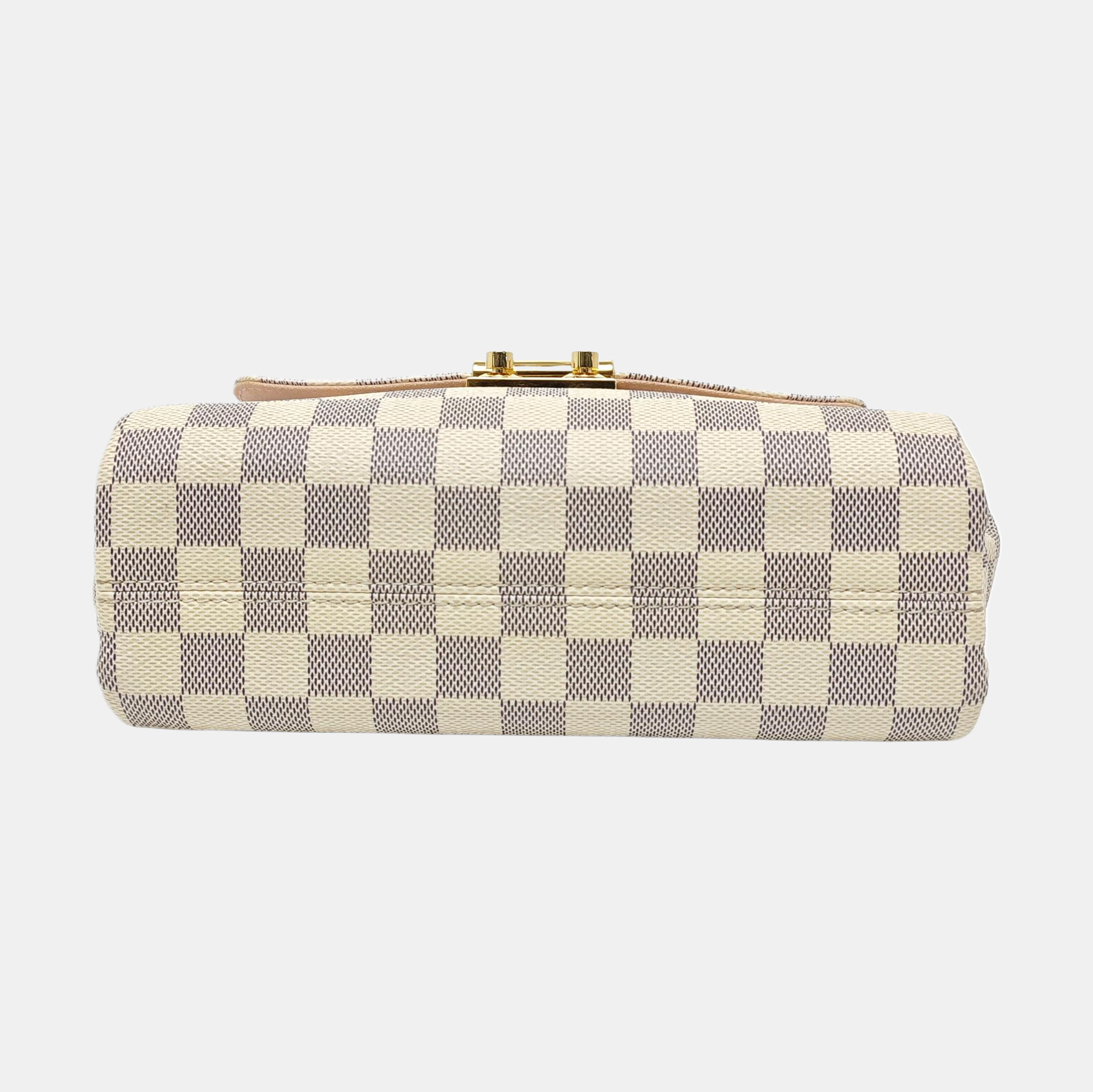 CROISETTE Damier Azur Coated Canvas White