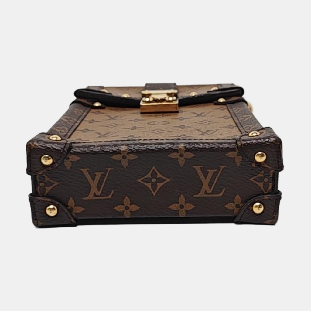 TRUNK Monogram Coated Canvas Brown