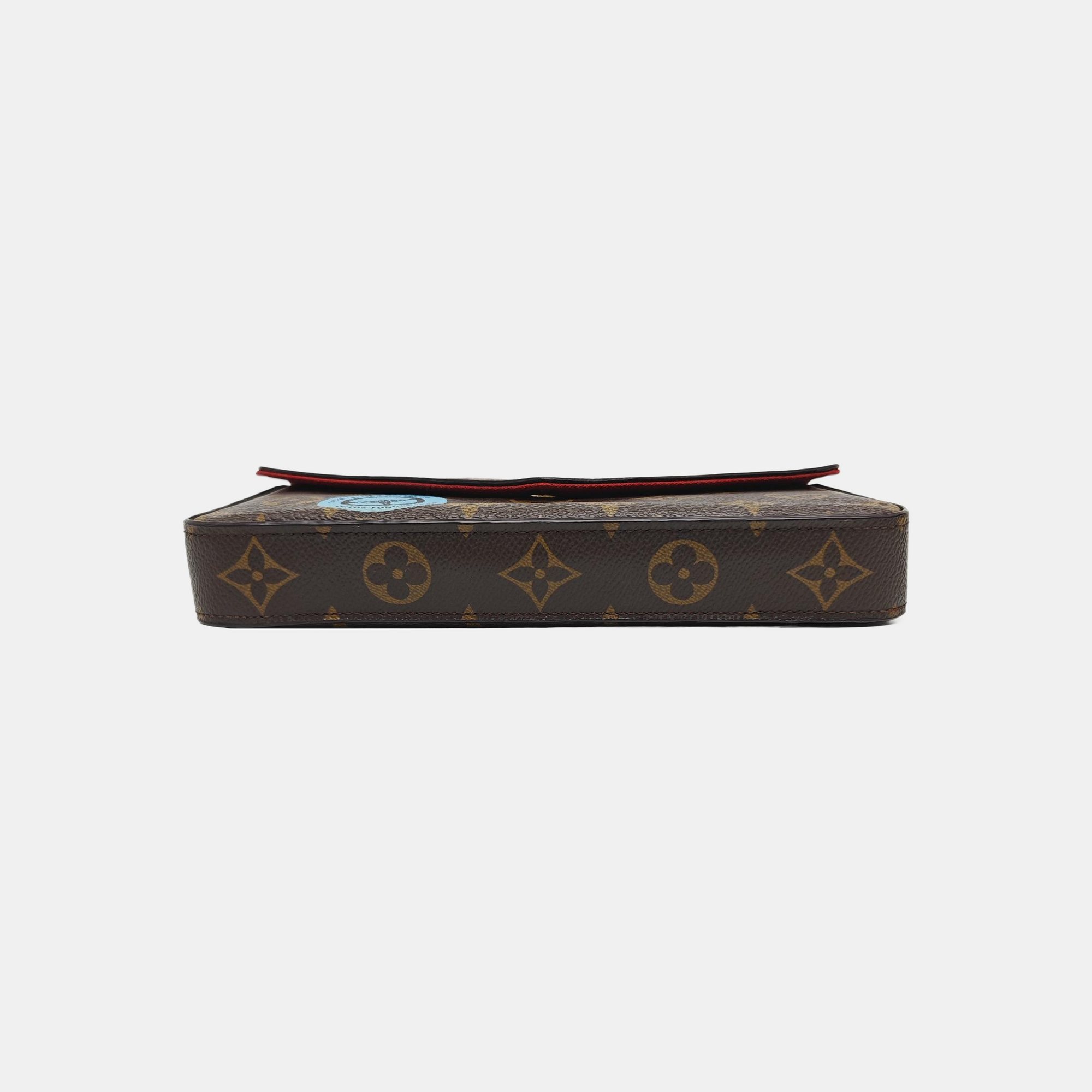 FÉLICIE Monogram Coated Canvas Brown