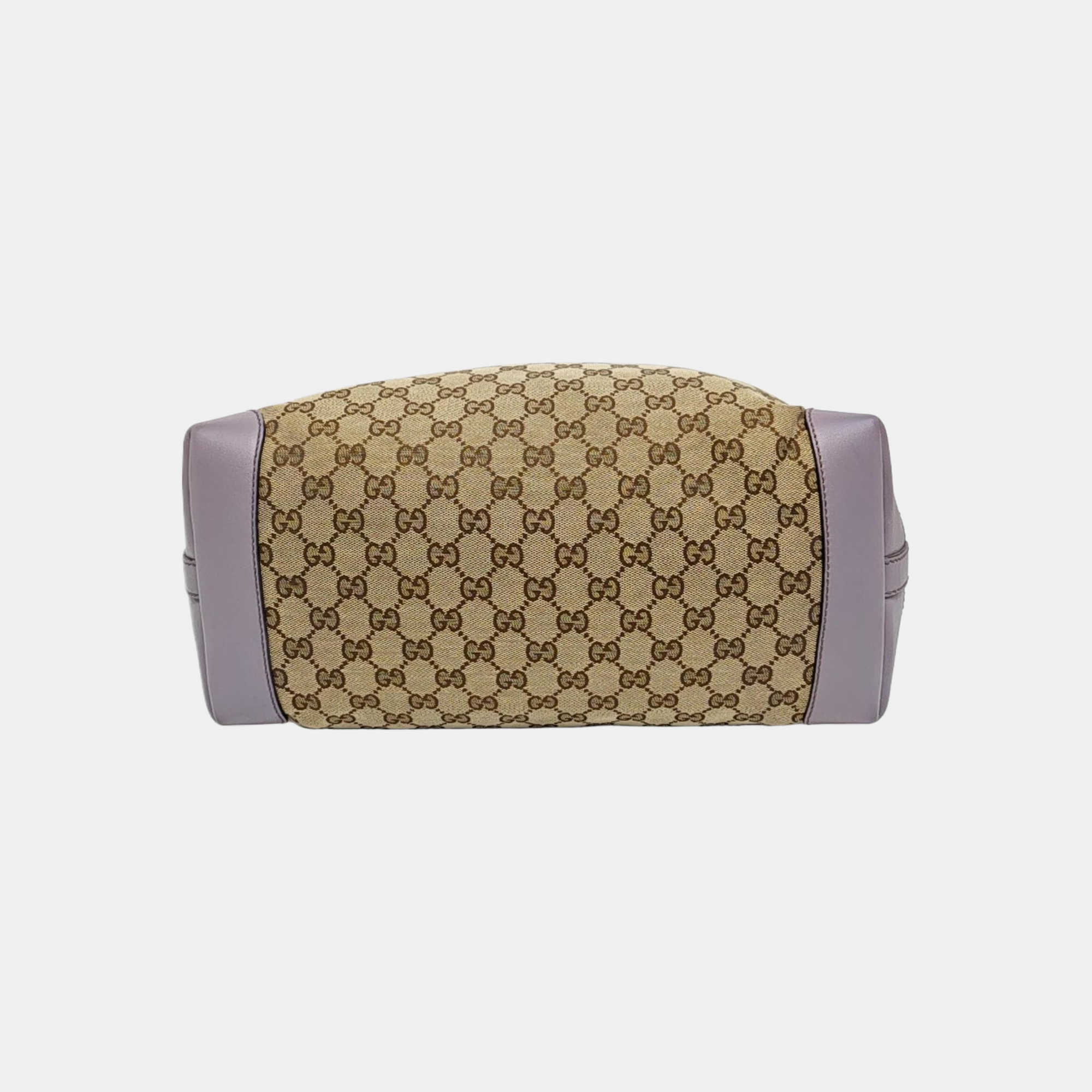 Monogram Canvas Tote Bag Brown
