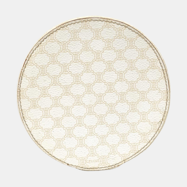 Coated Canvas Shoulder Bag White