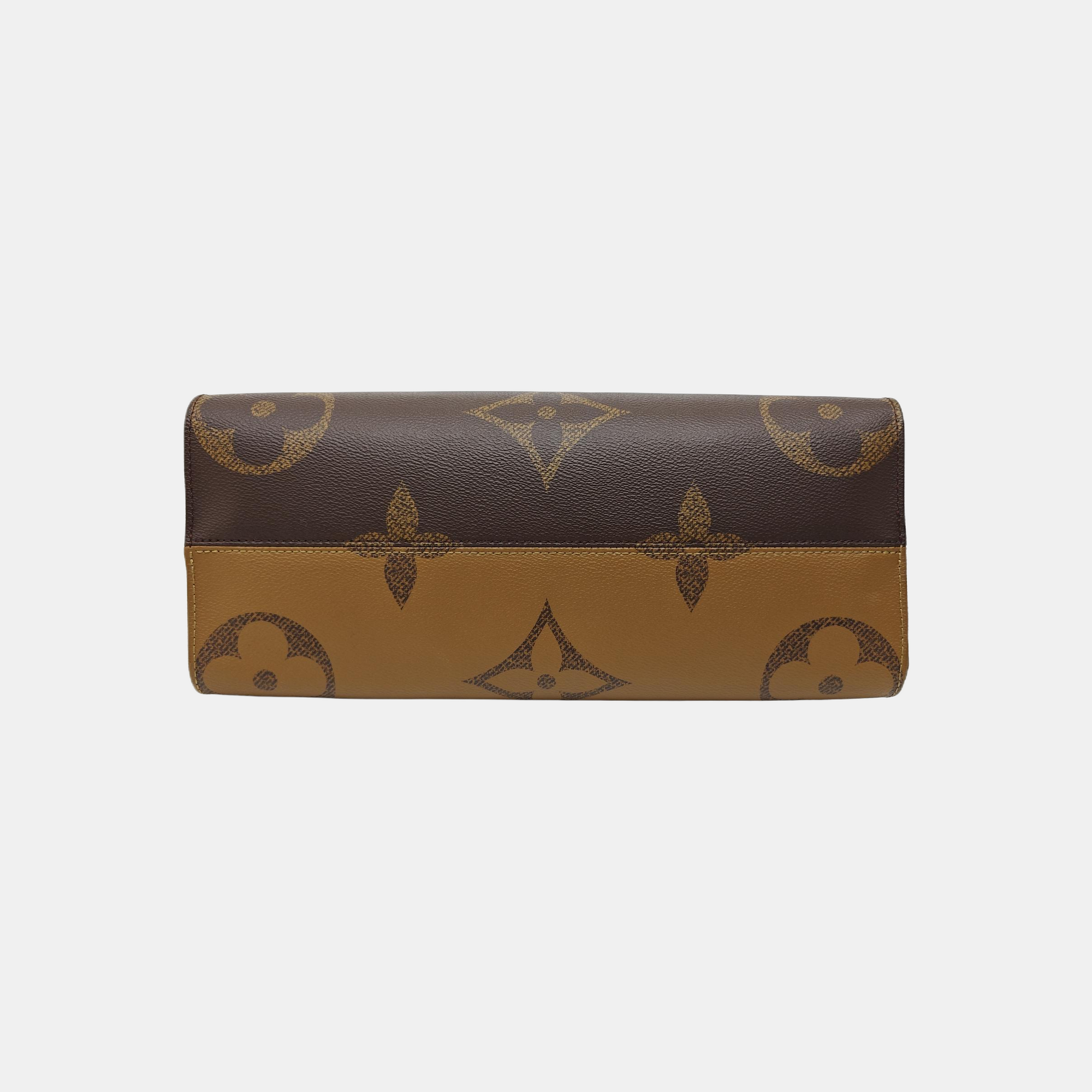 ONTHEGO MM Monogram Coated Canvas Brown