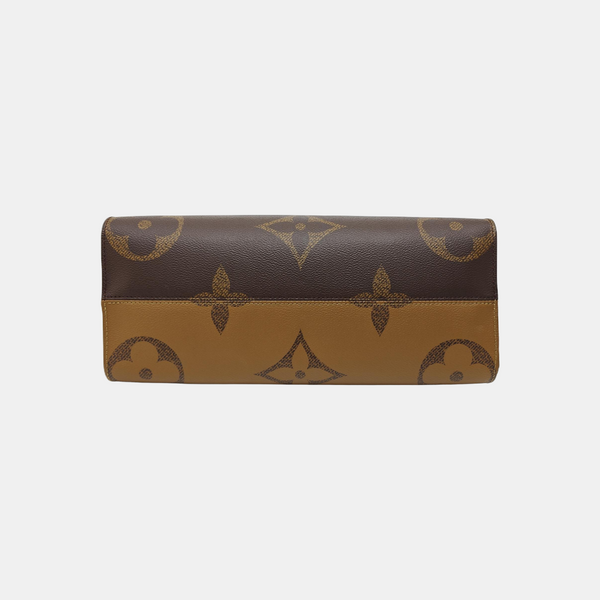ONTHEGO MM Monogram Coated Canvas Brown