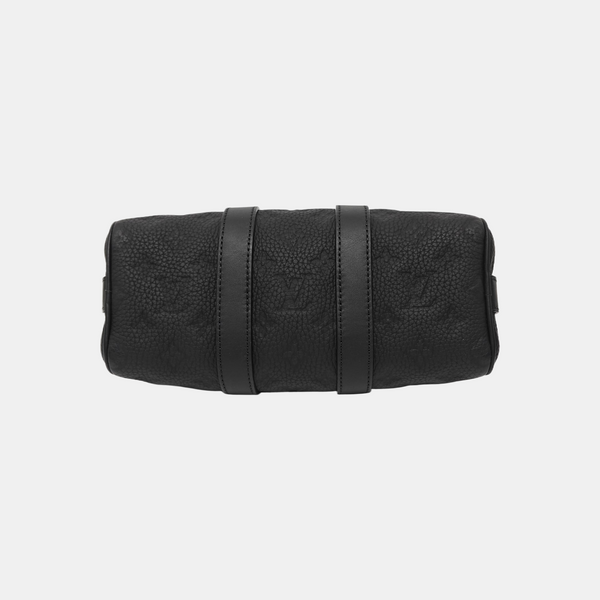 KEEPALL 25 Monogram Calfskin Black