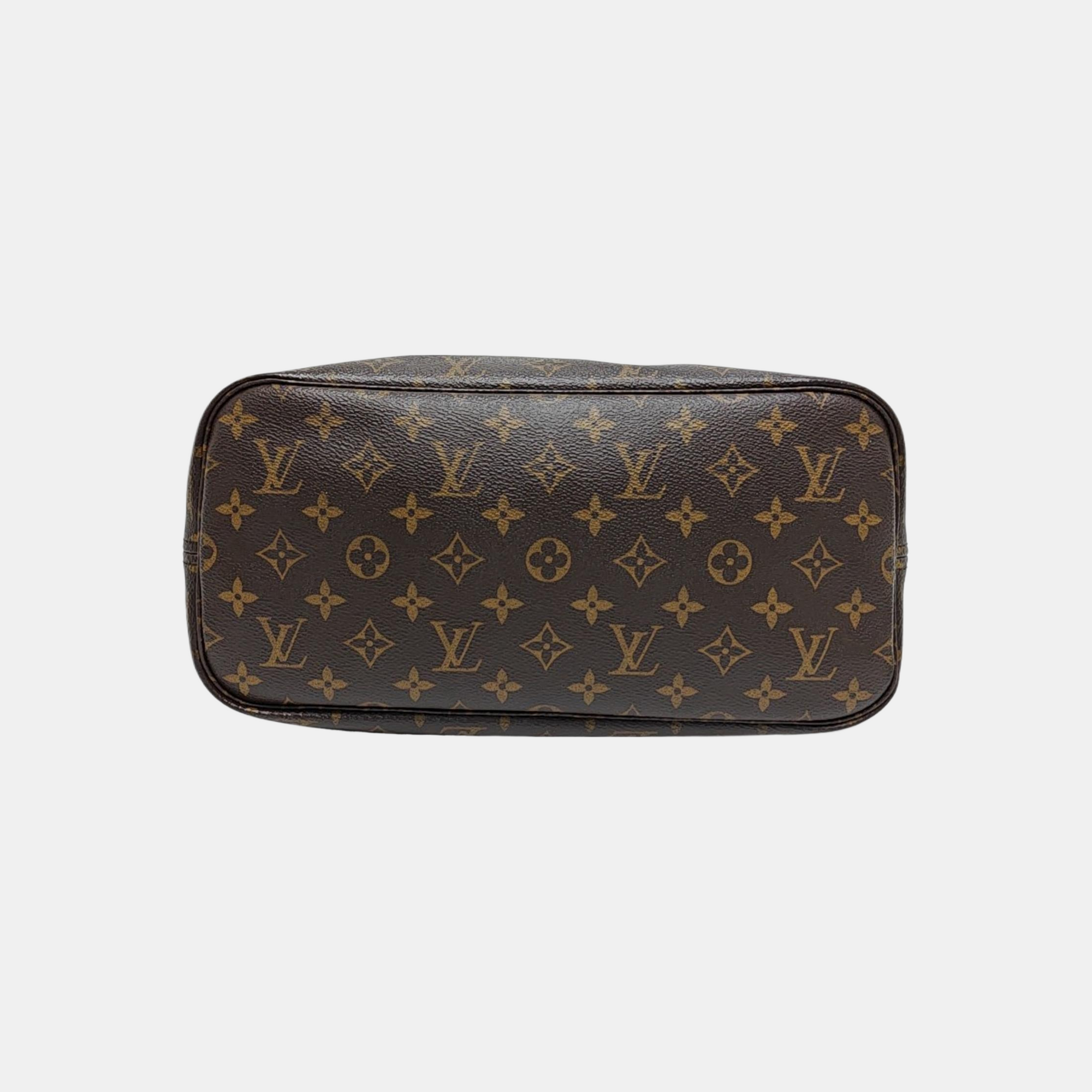 NEVERFULL MM Monogram Coated Canvas Brown