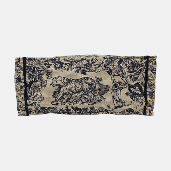 Book Tote Large Fabric Blue