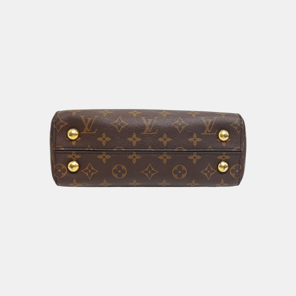 CLUNY PM Monogram Coated Canvas Brown