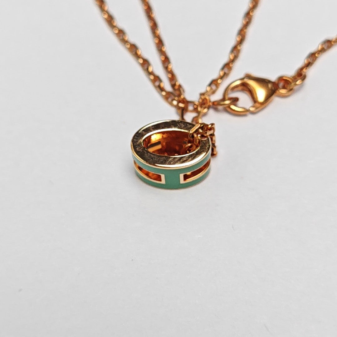 Pop H Metal Rose Gold Necklace