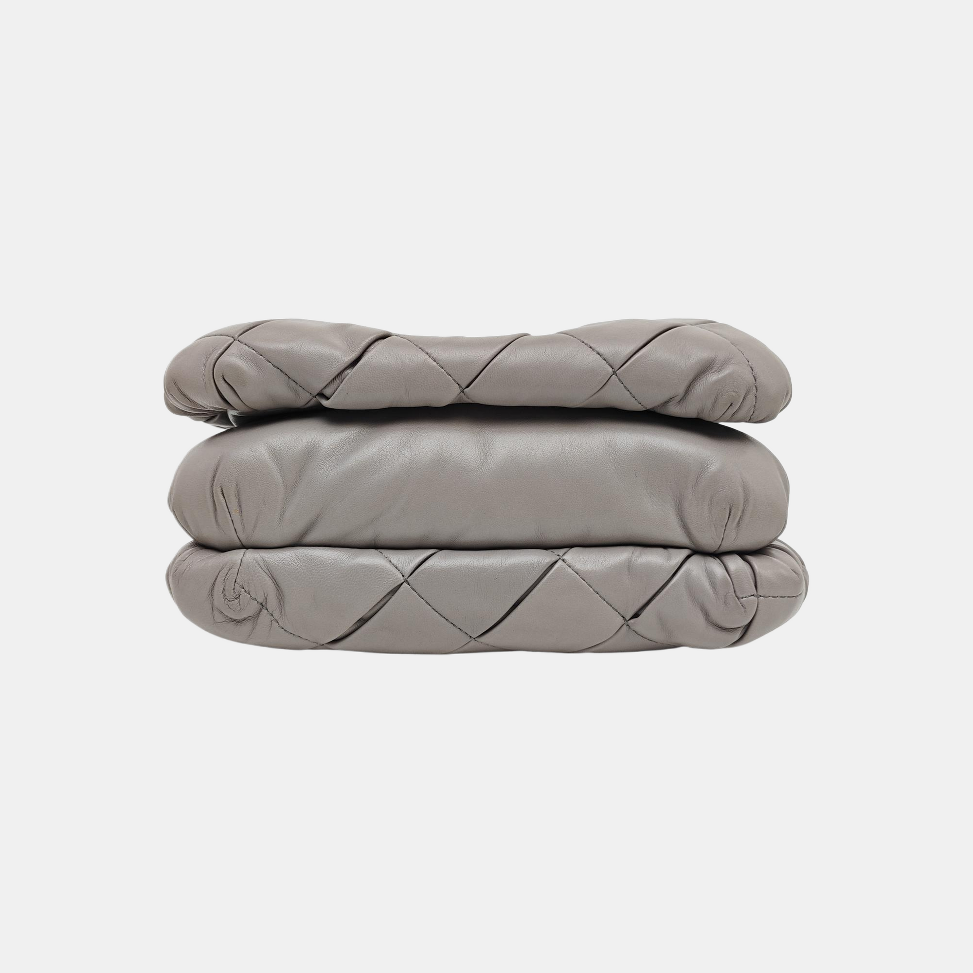 Quilted Lambskin Shoulder Bag Gray