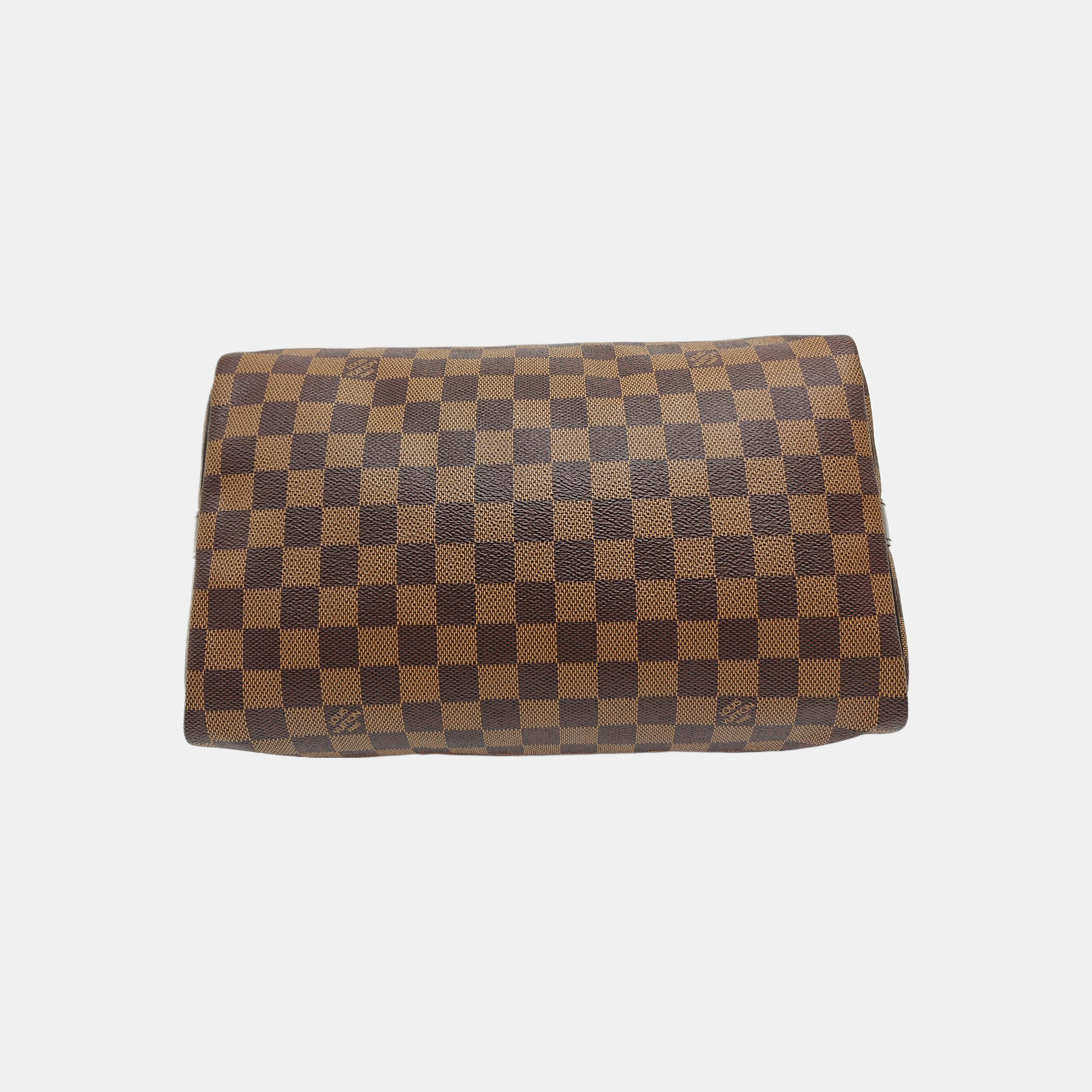 SPEEDY 30 Damier Ebene Coated Canvas Brown