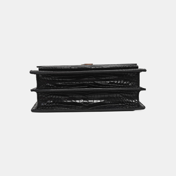 SUNSET Medium Calfskin Black