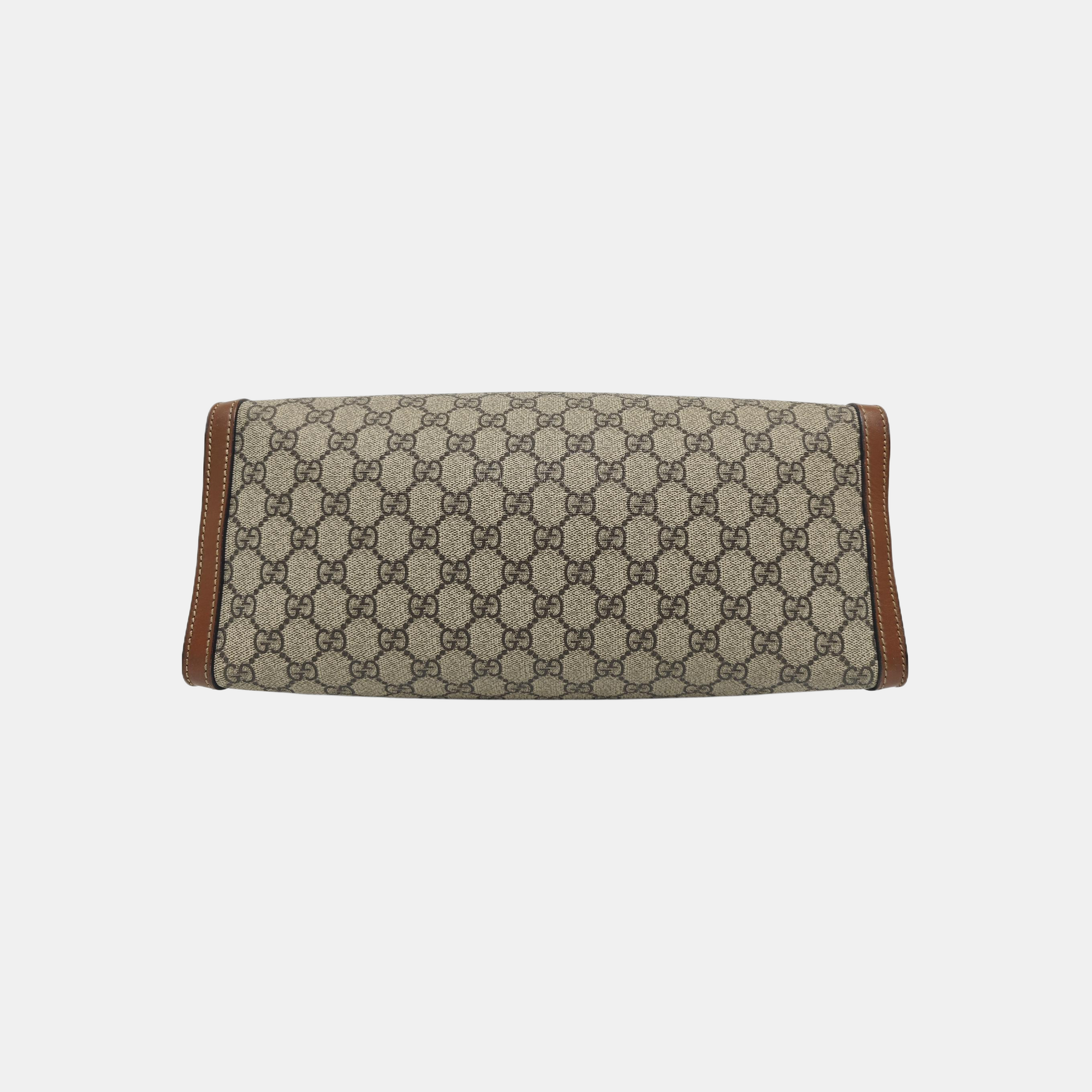 Padlock Medium Monogram Coated Canvas Beige
