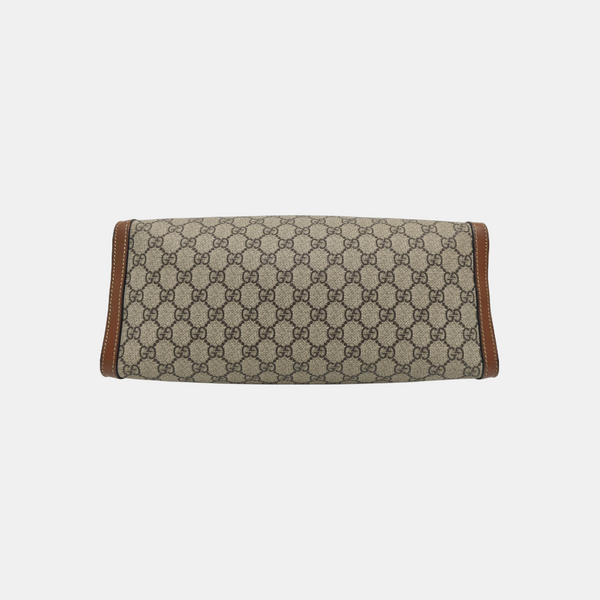 Padlock Medium Monogram Coated Canvas Beige