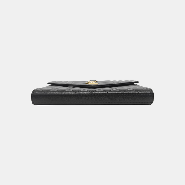 MONOGRAM Medium Chevron Calfskin Black