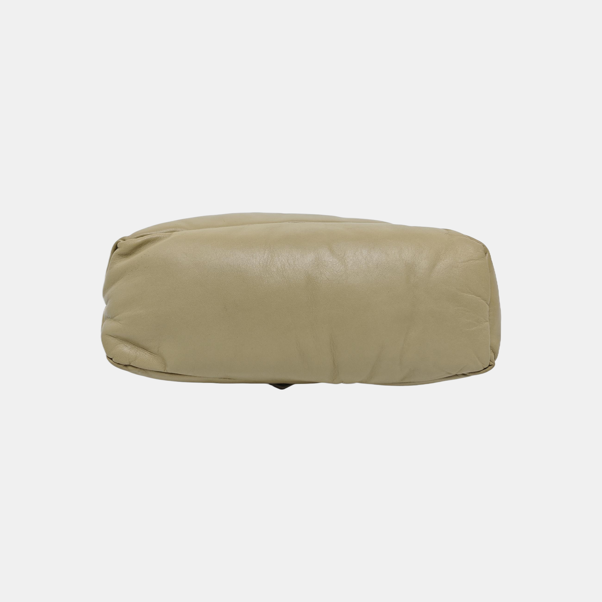 Authenticated pre-owned  Puzzle Quilted Lambskin Green - Top Handle Bag at Looply