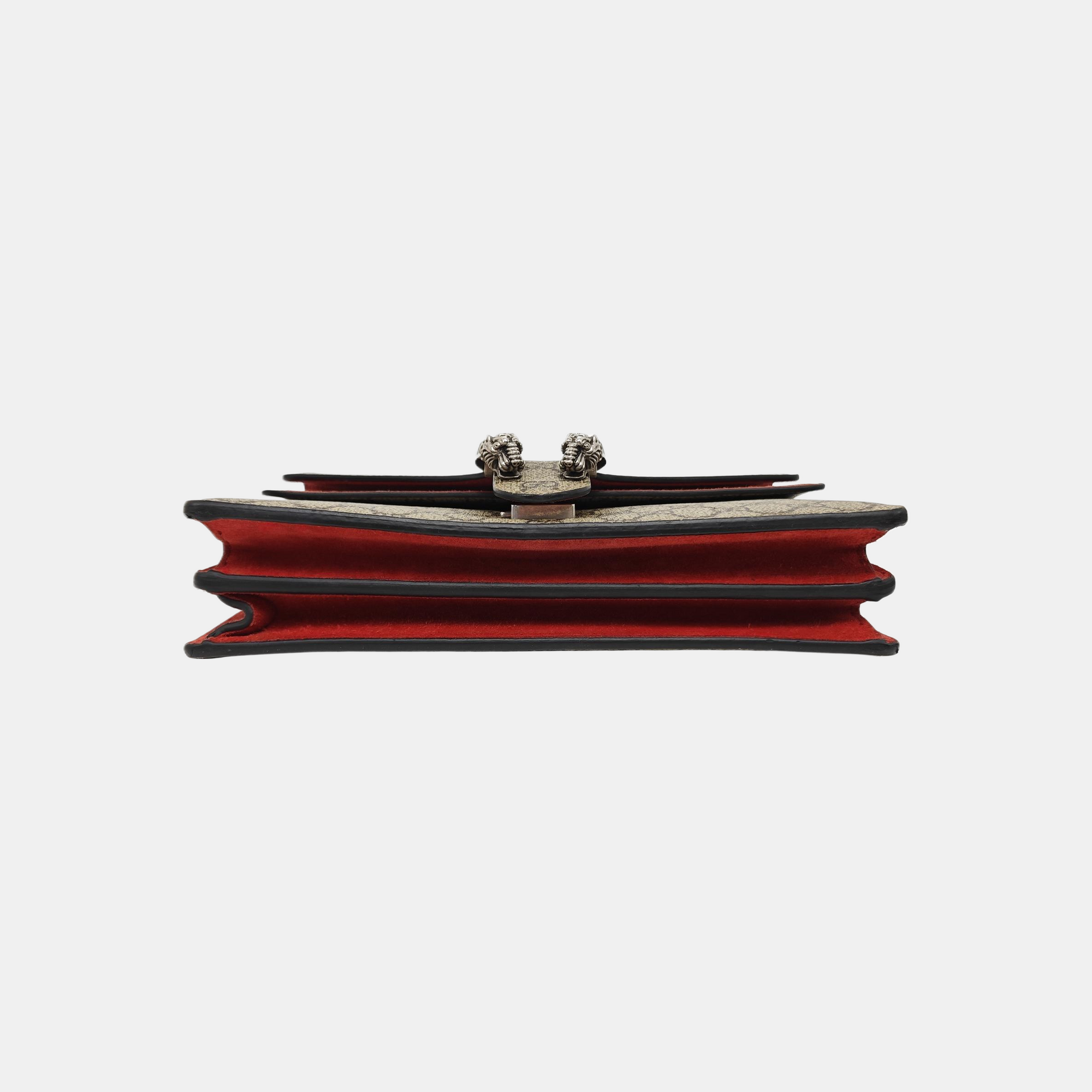 Dionysus Small Monogram Coated Canvas Black