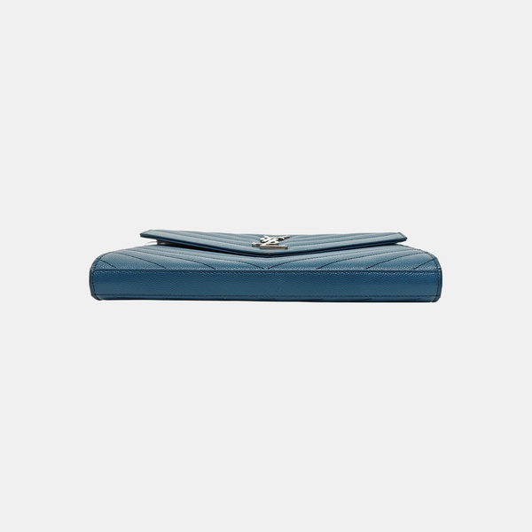 MONOGRAM Medium Chevron Calfskin Blue