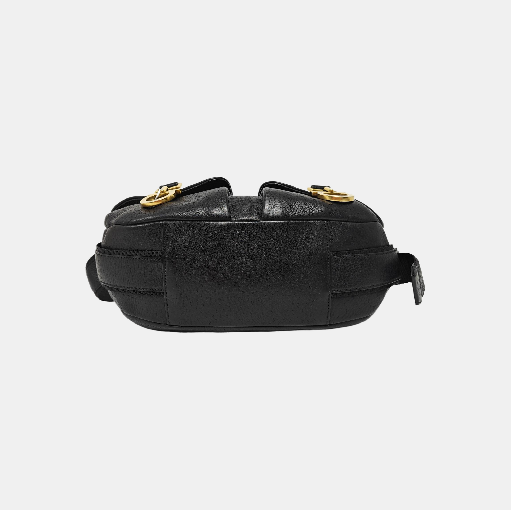 Calfskin Shoulder Bag Black
