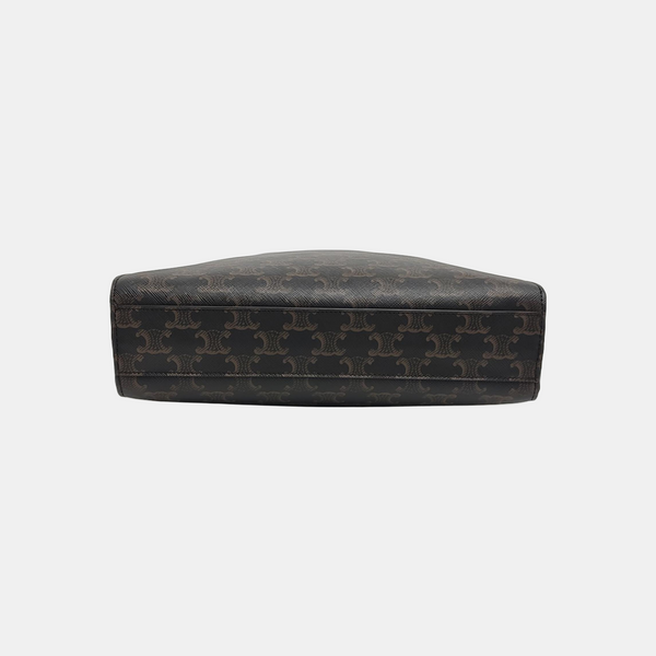 CABAS CELINE Small Coated Canvas Brown