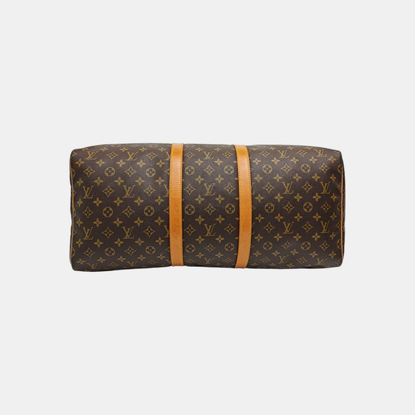SAC SOUPLE 55 Monogram Coated Canvas Brown