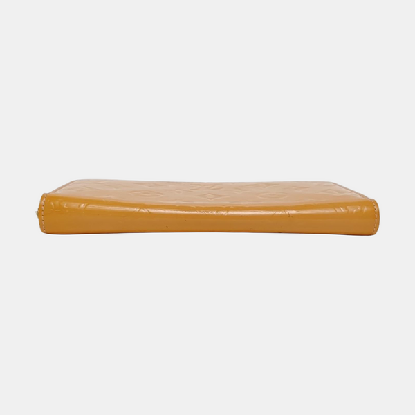 ZIPPY Monogram Patent Leather Yellow Wallet