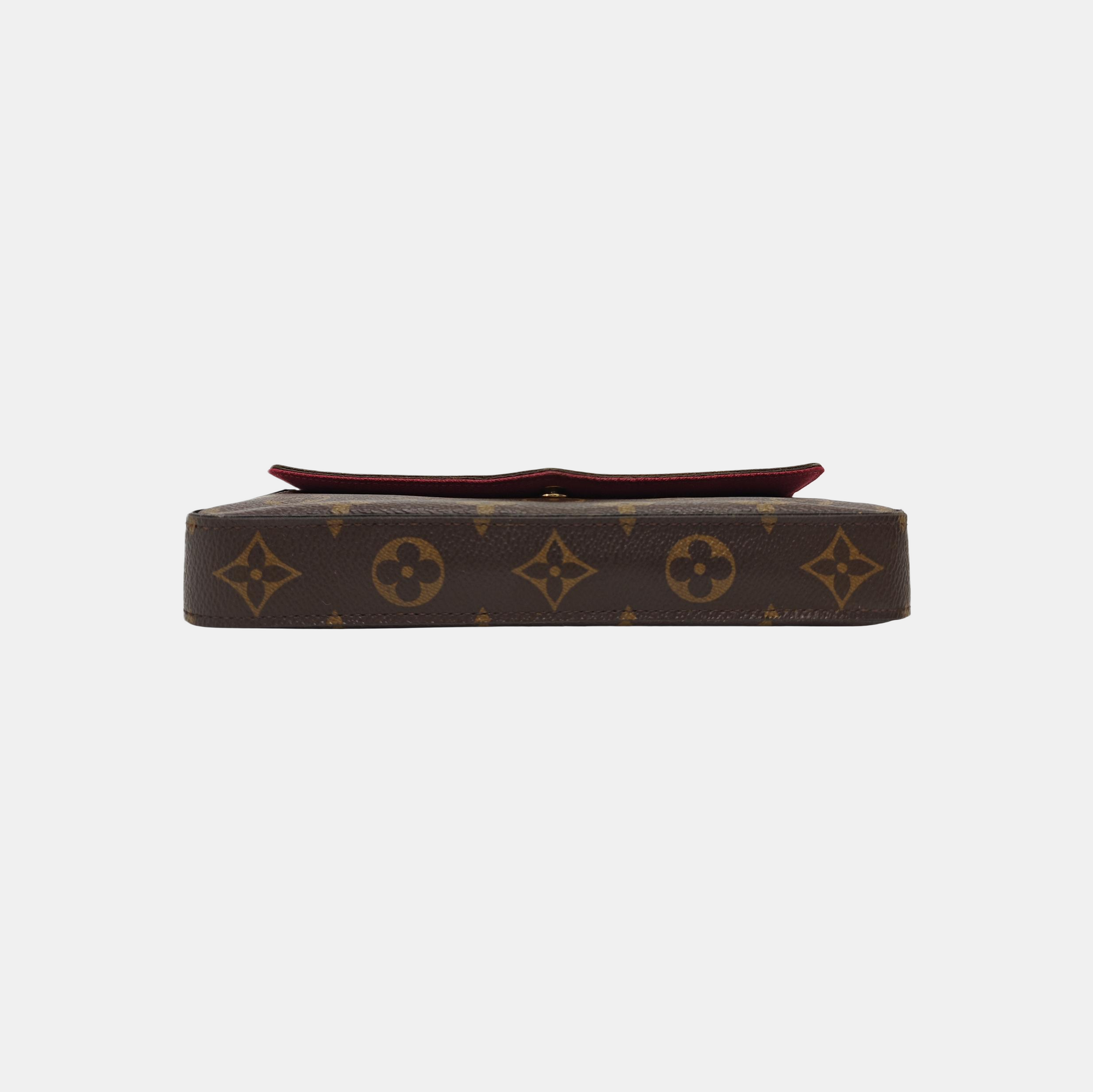 FÉLICIE Monogram Coated Canvas Brown