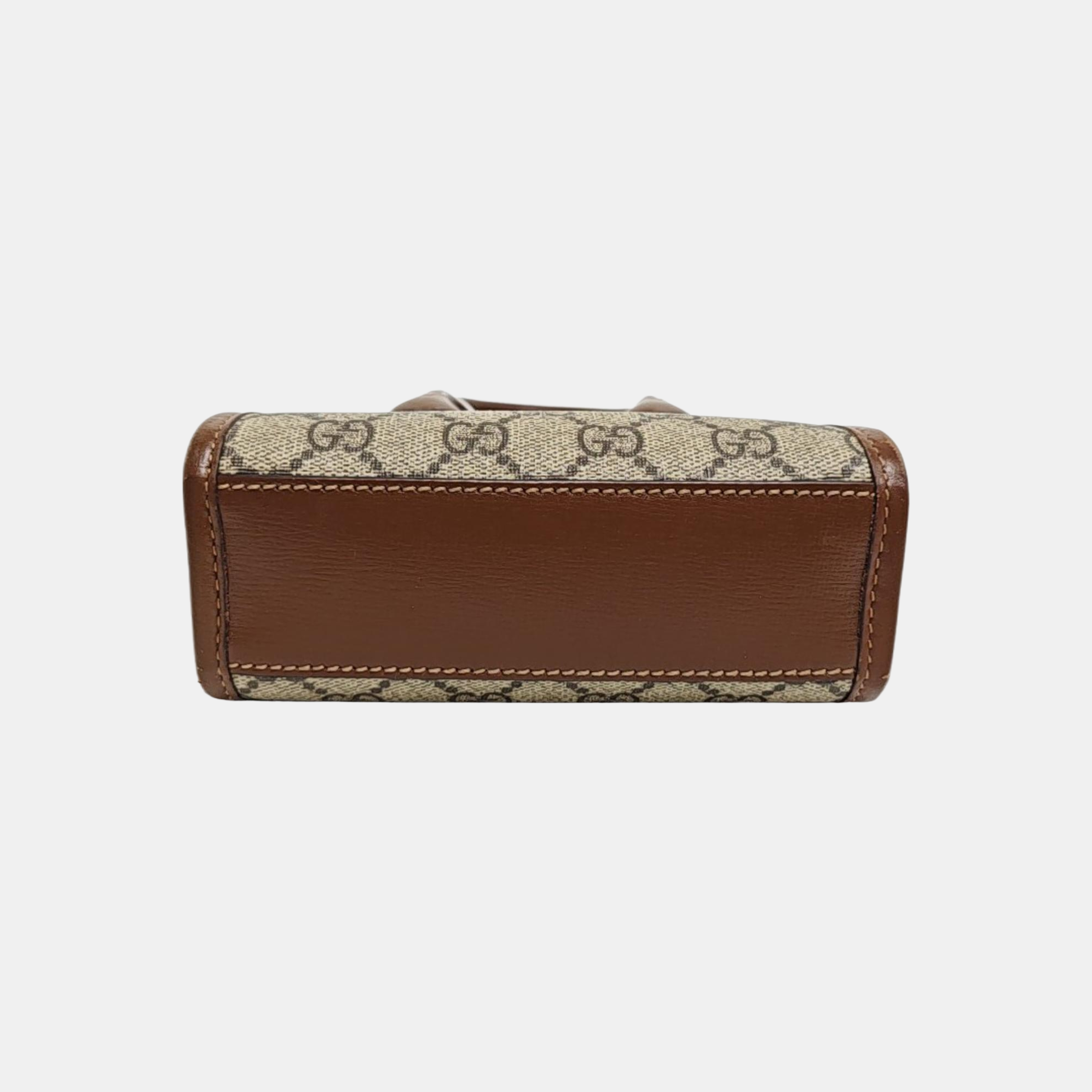 Retro Mini Monogram Coated Canvas Beige