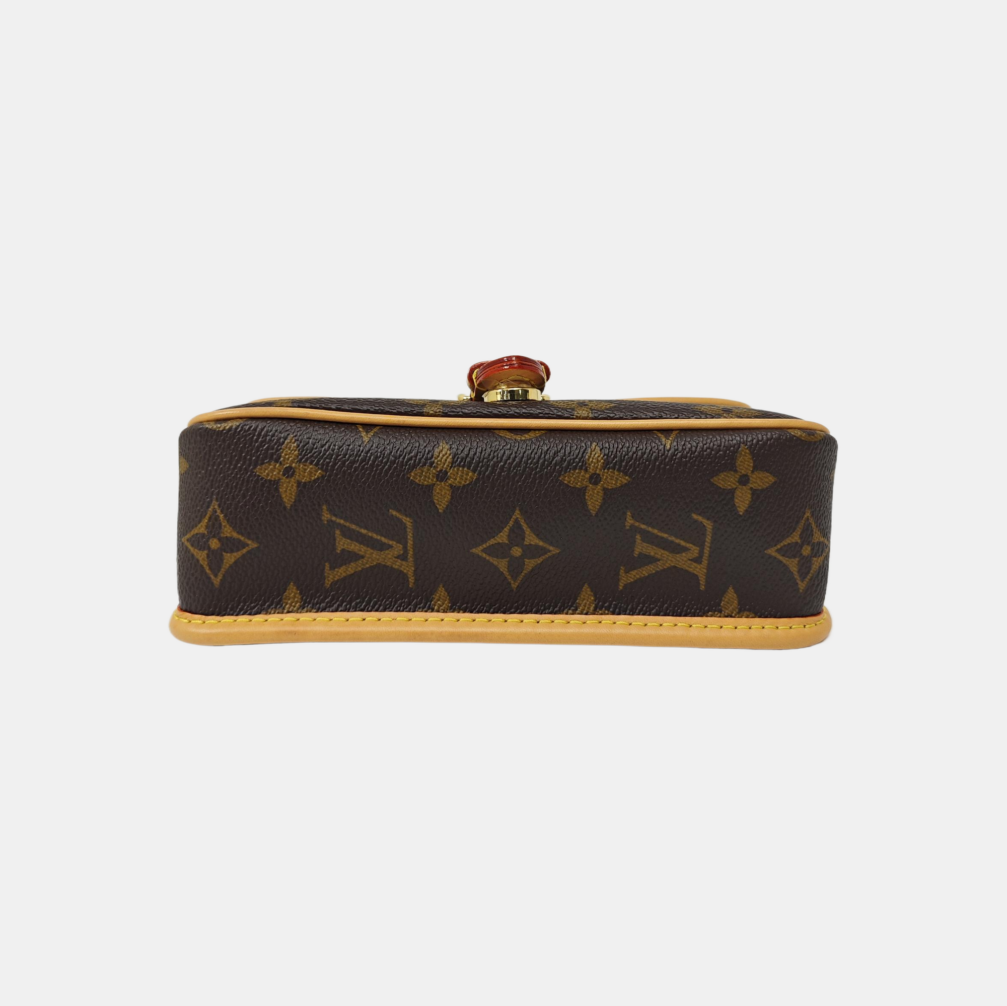 DIANE Nano Monogram Coated Canvas Brown
