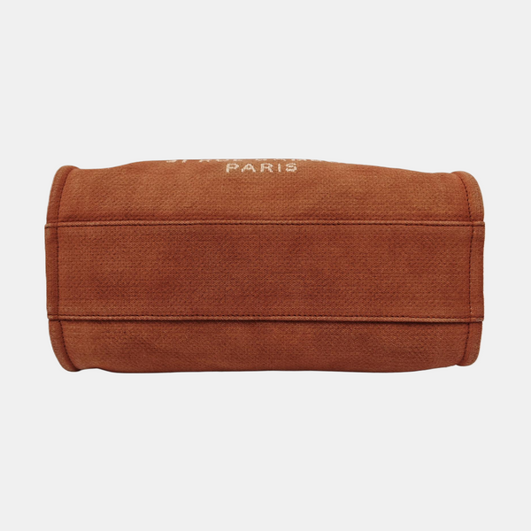 Authenticated pre-owned  DEAUVILLE Canvas Brown - Tote Bag at Looply
