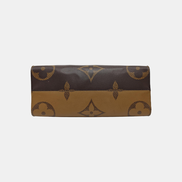 ONTHEGO MM Monogram Coated Canvas Brown