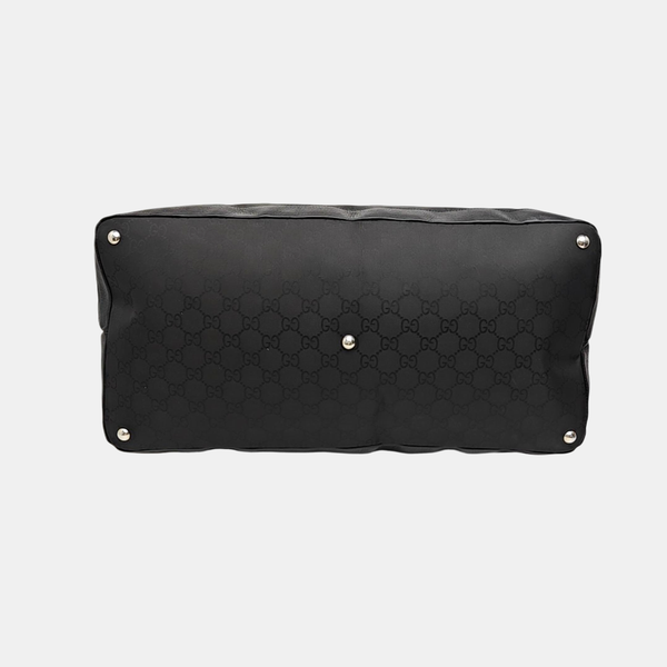 Monogram Nylon Shoulder Bag Black