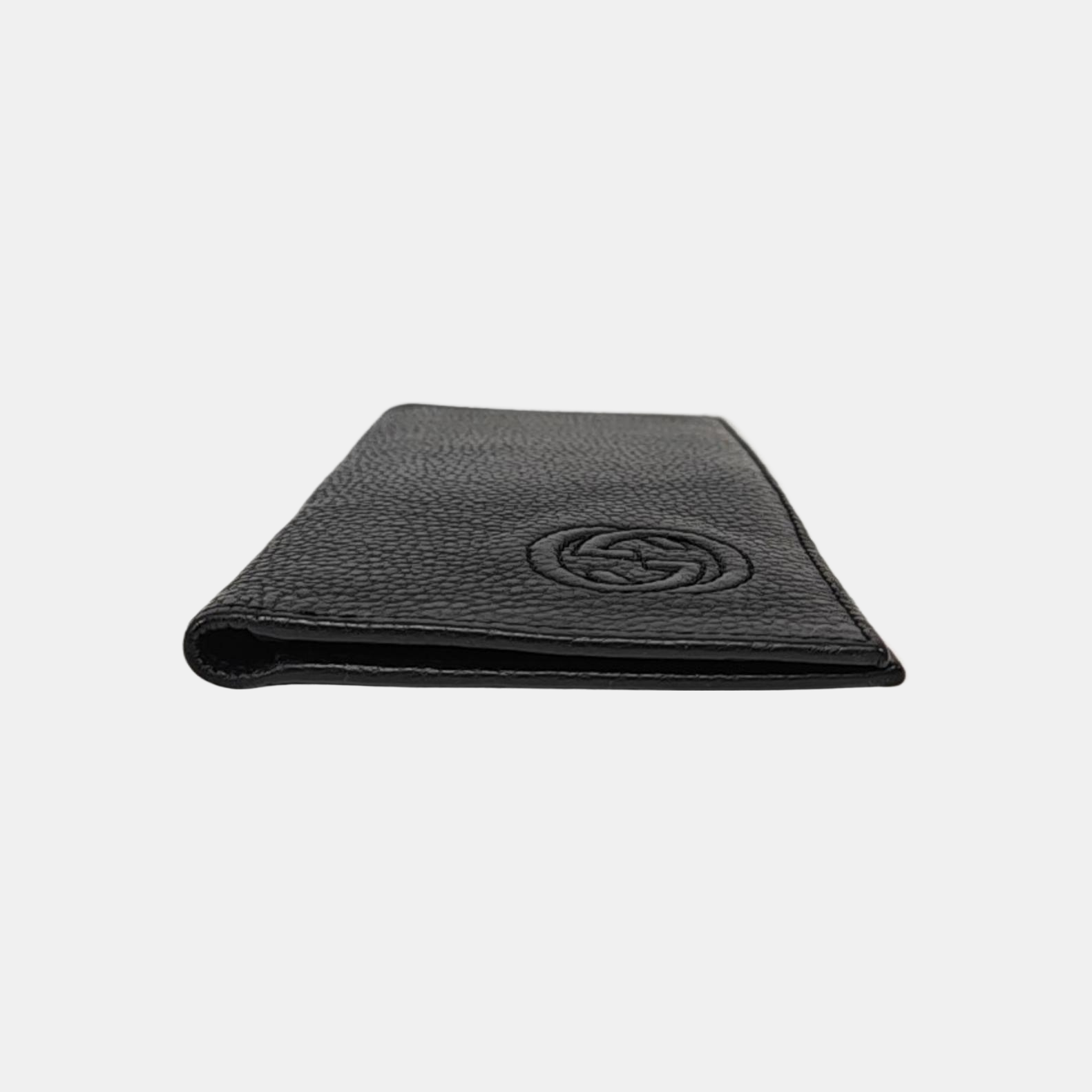 Authenticated pre-owned  Interlocking G Mini Calfskin Black Wallet - Wallet at Looply