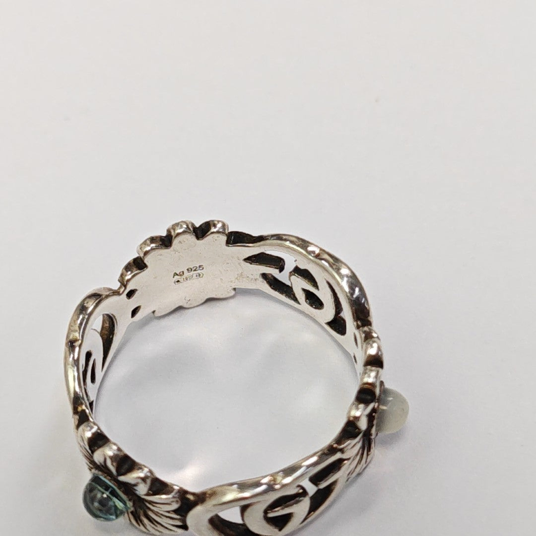 GG Running 925 Sterling Silver Ring EU 55