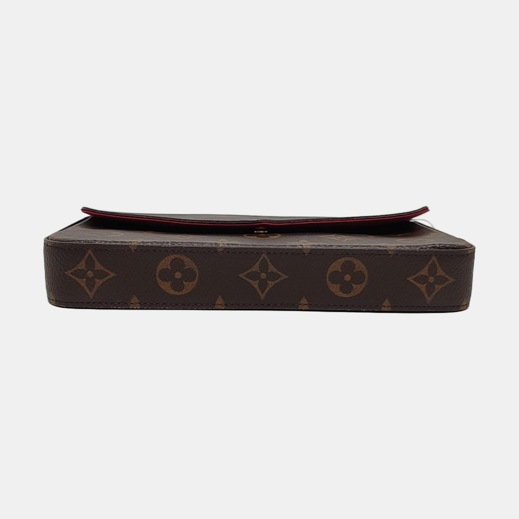 FÉLICIE Monogram Coated Canvas Brown