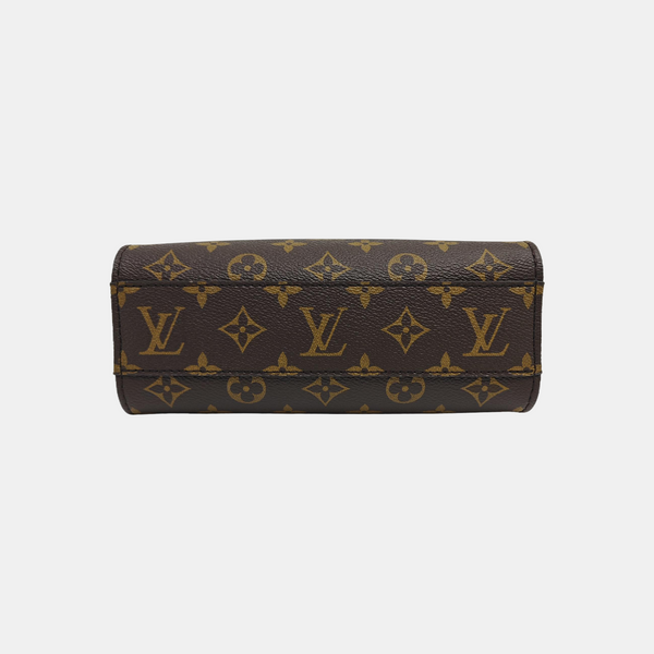 SAC PLAT BB Monogram Coated Canvas Brown