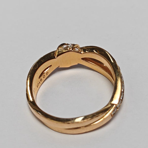 Jeux De Liens 18k Rose Gold Ring EU 52